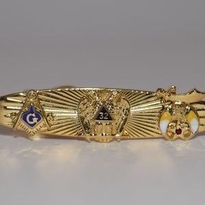 32nd Degree Masonic Tie Bar Scottish Rite Shriners